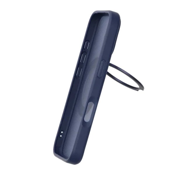 iPhone 17 Cover Roterbart MagSafe Stativ Blå