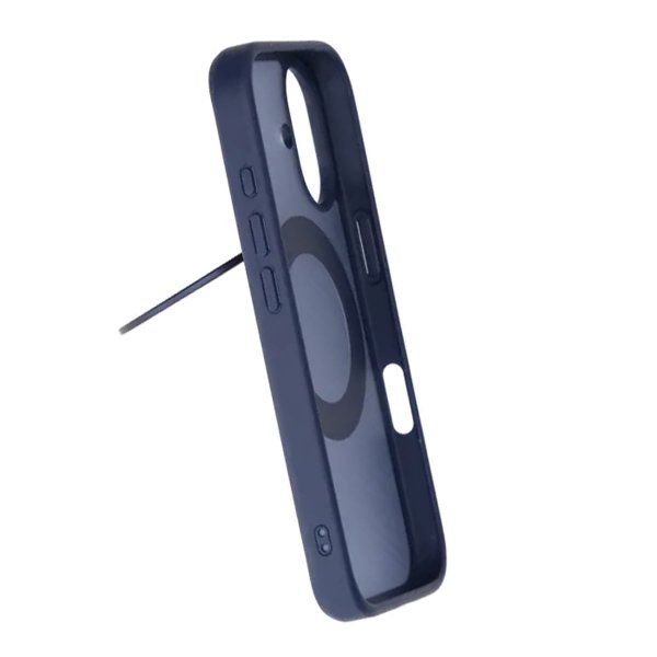 iPhone 17 Cover Roterbart MagSafe Stativ Blå