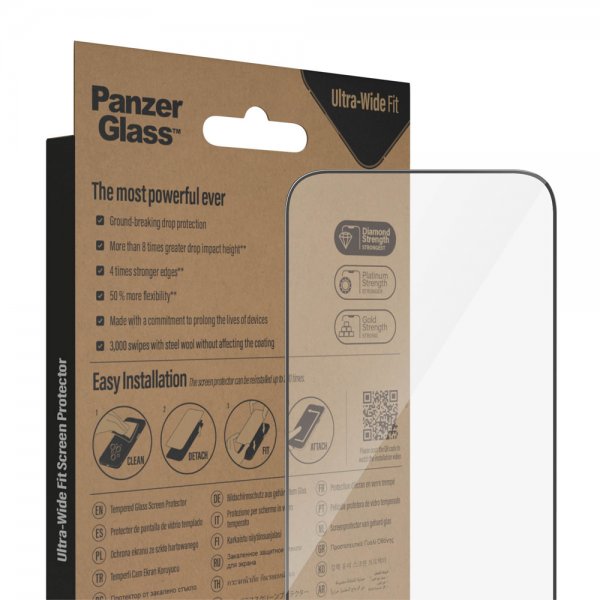 PanzerGlass iPhone 14 Pro Max skærmbeskyttelse Ultra-Wide Fit