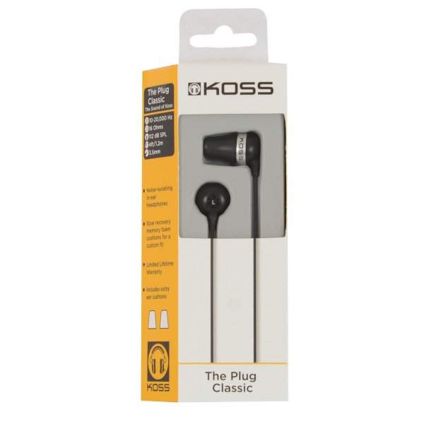 Koss Høretelefoner In-Ear The Plug Sort