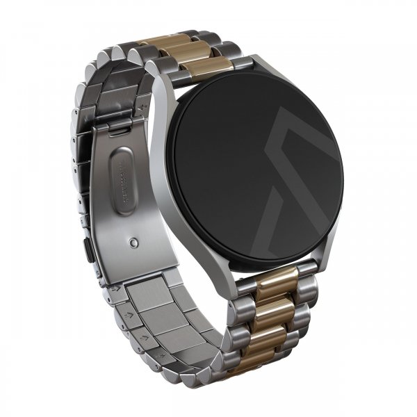 Burga Samsung Galaxy Watch 22mm Rem Metal Sølv Guld