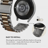Burga Samsung Galaxy Watch 22mm Rem Metal Sølv Guld
