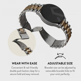 Burga Samsung Galaxy Watch 20mm Rem Metal Sølv Guld