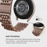 Burga Samsung Galaxy Watch 22mm Rem Metal Rosaguld
