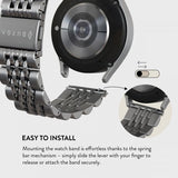 Burga Samsung Galaxy Watch 22mm Rem Metal Sølv