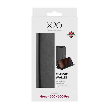 X2O Honor 600 Etui Classic Wallet Sort