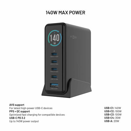 Fixed Skrivbordsladdare GaN140 Charging Dock