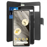 Puro Google Pixel 7 Cover Wallet Detachable 2-i-1 Sort