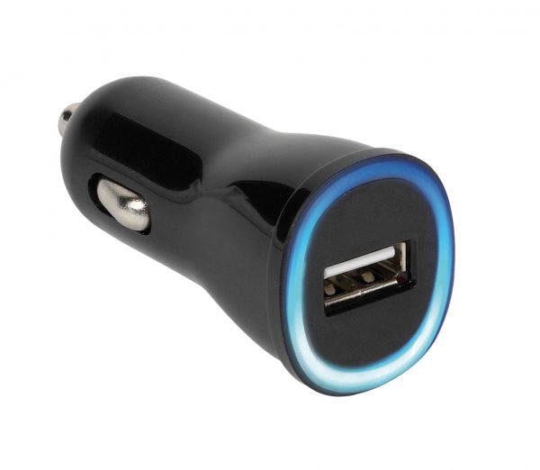 Vivanco Billader 1xUSB-A 2.1A 12/24V Sort