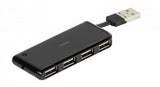 Vivanco USB-hub 4x USB 2.0 Sort