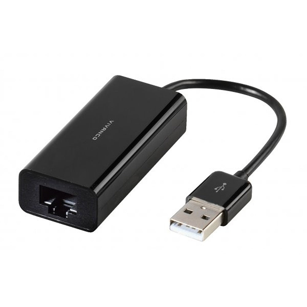 Vivanco USB 2.0 til RJ45 Netværksadapter Sort