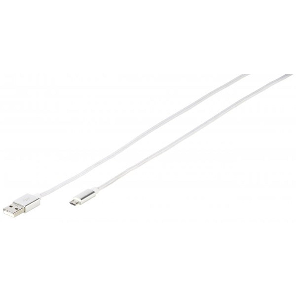 Vivanco Kabel Longlife Braided Micro-USB 1.5m Hvid