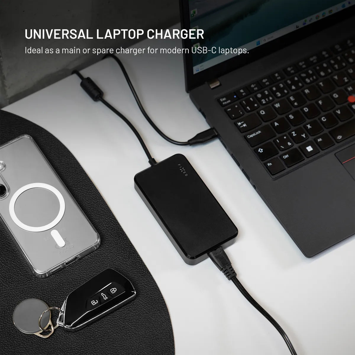 Fixed Computeroplader Power Adapter 100W USB-C 3m