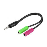 Vivanco Headsetadapter 3.5mm han til 2x3.5mm hun