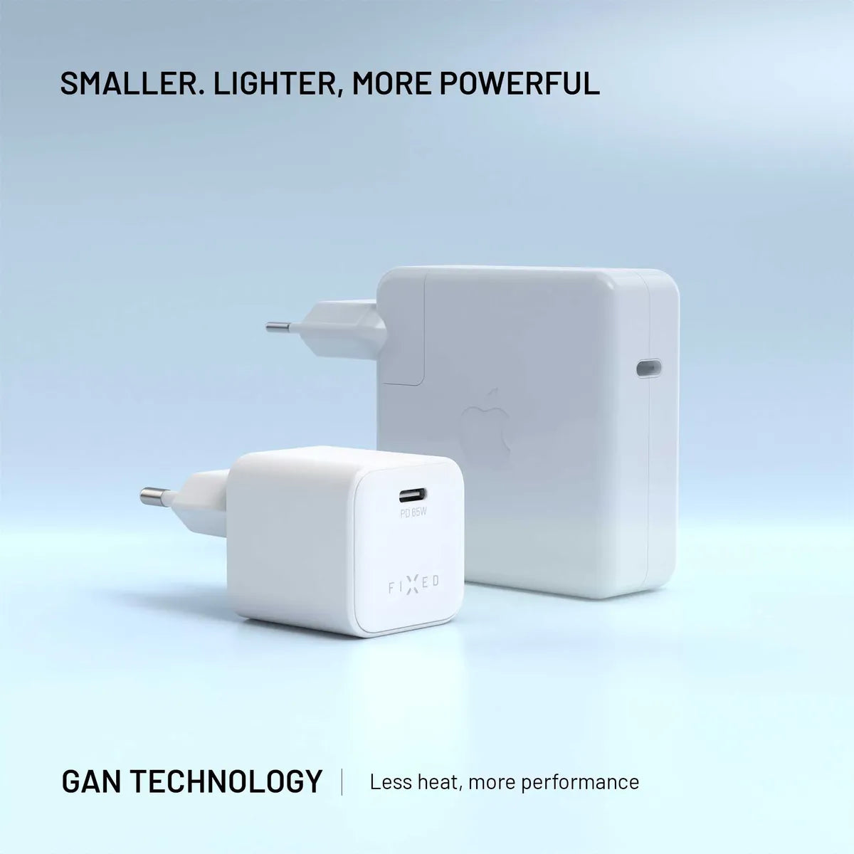 Fixed Oplader med USB-C kabel Mini PD 65W GaN