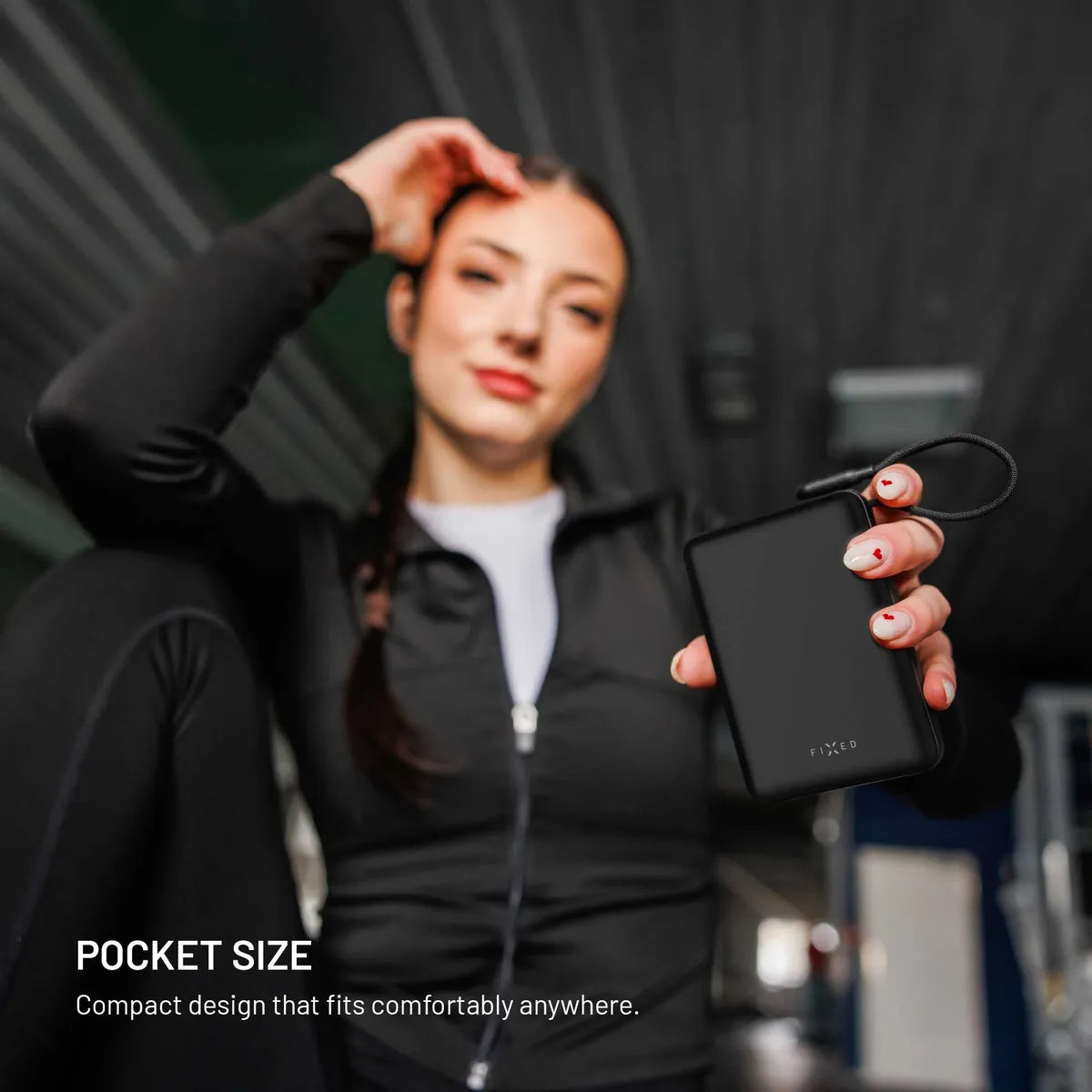 Fixed Zen 20 Loop Powerbank med indbygget USB-C kabel 40W