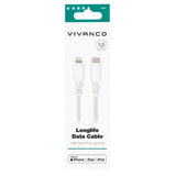 Vivanco Kabel Longlife Braided USB-C/Lightning 1.5m Hvid