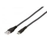 Vivanco Kabel Longlife Braided USB-A/USB-C 2.5m Sort