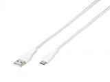 Vivanco Kabel Longlife Braided USB-A/USB-C 2.5m Hvid