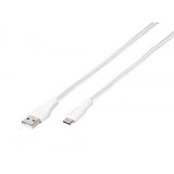Vivanco Kabel Longlife Braided USB-A/USB-C 1.5m Hvid
