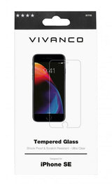 Vivanco iPhone 6/6S/7/8/SE Skærmbeskyttelse Hærdet Beskyttelsesglas 9H