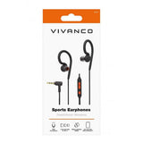 Vivanco Kablede Høretelefoner Sports Earphones 3.5mm Sort
