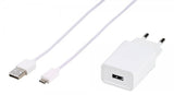 Vivanco Oplader med Kabel Adaptive Fast Charger Sæt USB-C 15W 1m Hvid