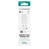 Vivanco Oplader med Kabel Adaptive Fast Charger Sæt USB-C 15W 1m Hvid
