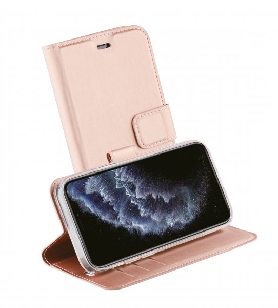 Vivanco iPhone 12 Mini Cover Classic Wallet Rosaguld