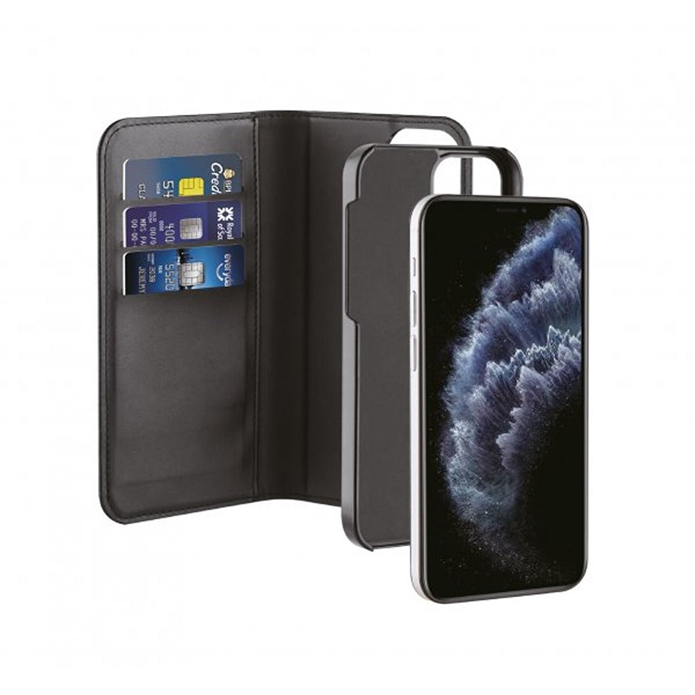 Vivanco iPhone 12/iPhone 12 Pro Etui 2i1 Pungcover Sort