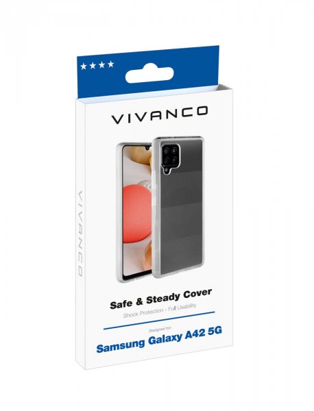 Vivanco Samsung Galaxy A42 5G Cover Safe & Steady Transparent