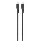 Vivanco Kabel Longlife Braided USB-C/USB-C 0.5m Sort