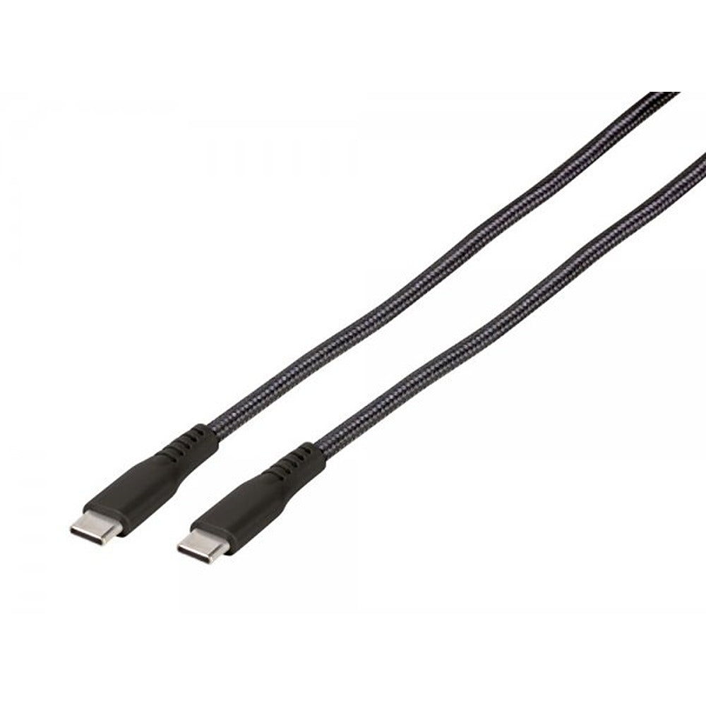 Vivanco Kabel Longlife Braided USB-C/USB-C 0.5m Sort