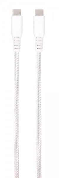 Vivanco Kabel Longlife Braided USB-C/USB-C 0.5m Hvid