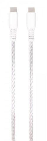 Vivanco Kabel Longlife Braided USB-C/USB-C 0.5m Hvid