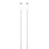 Vivanco Kabel Longlife Braided USB-C/USB-C 0.5m Hvid