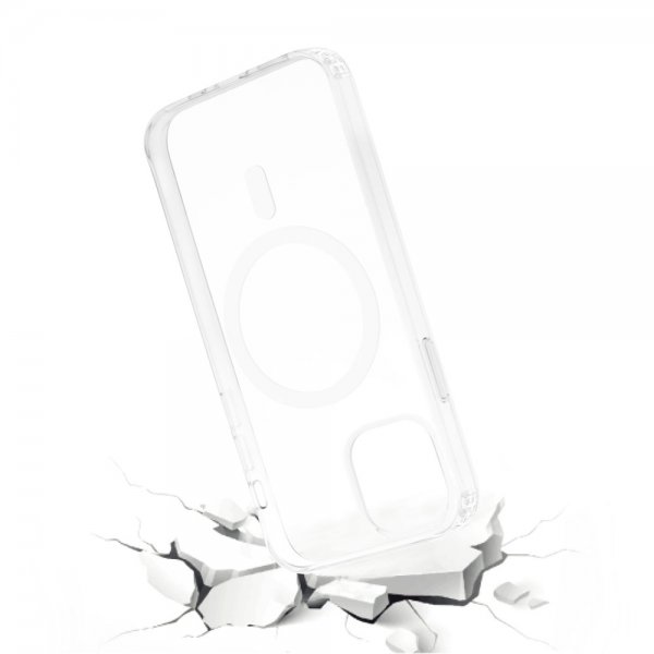 Vivanco iPhone 13 Mini Cover Mag Steady MagSafe Transparent