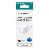 Vivanco Oplader 20W Super Fast NANO PD Charger Hvid