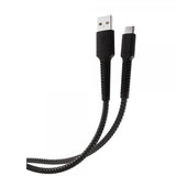 Vivanco Kabel Longlife Braided USB-A/USB-C 0,5m Sort
