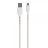 Vivanco Kabel Longlife Braided USB-A/USB-C 0.5m Hvid