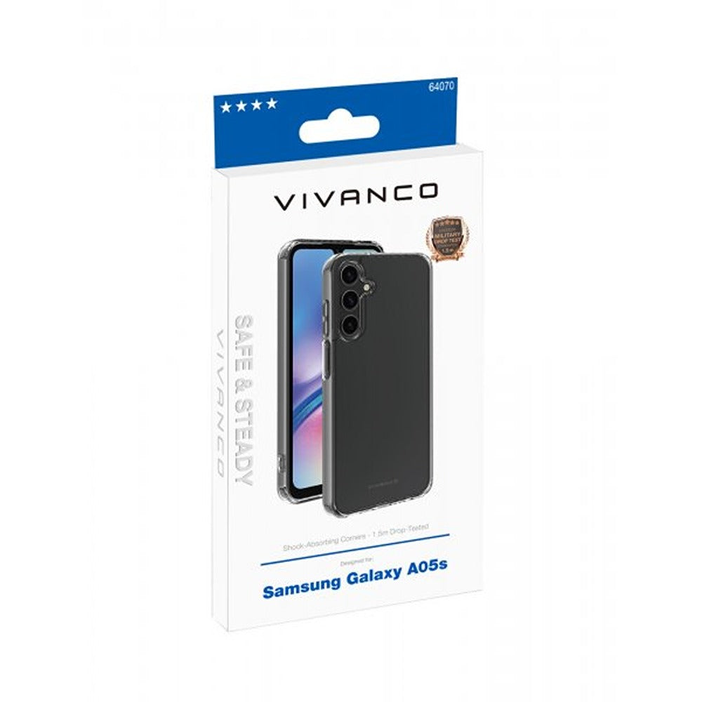 Vivanco Samsung Galaxy A05s Cover Safe & Steady Transparent