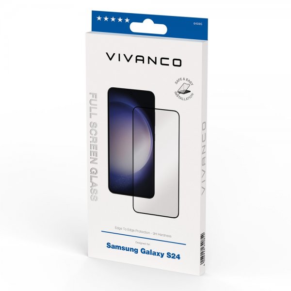 Vivanco Samsung Galaxy S24 Skærmbeskyttelse Fuld Skærm