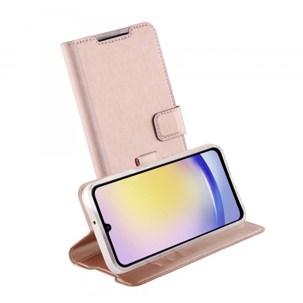 Vivanco Samsung Galaxy A35 Etui Classic Wallet Roseguld