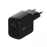 Vivanco Oplader 45W Dual Super Fast PD Oplader Sort
