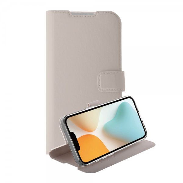 Vivanco iPhone 16./17. Classic Wallet Cover Greige
