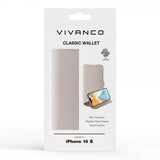 Vivanco iPhone 16./17. Classic Wallet Cover Greige