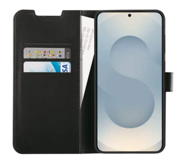 Vivanco Samsung Galaxy S25 Edge Etui Classic Wallet Sort