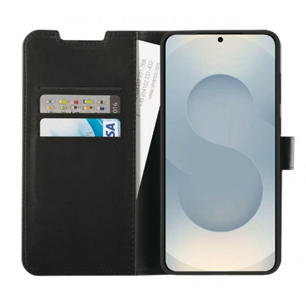 Vivanco Samsung Galaxy S25 Edge Etui Classic Wallet Sort