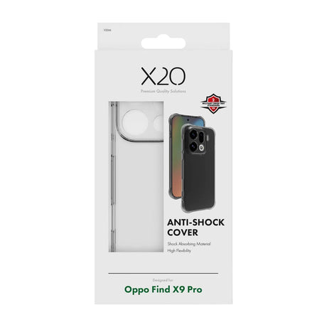 X2O Oppo Find X9 Pro Cover Anti-Shock Klar