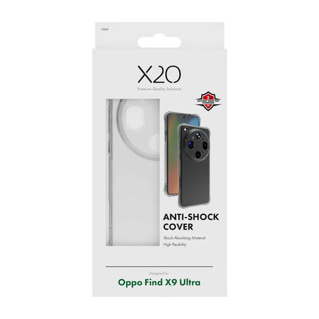 X2O Oppo Find X9 Ultra Cover Anti-Shock Klar